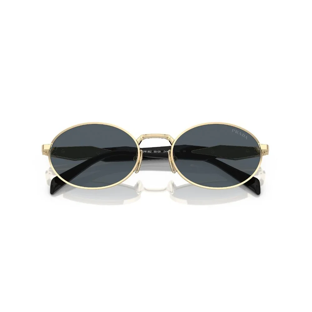 Prada Sunglasses Sunnies PR 65ZS ZVN09T Pale gold 55-20-140 Metal Front - Picture 6 of 14